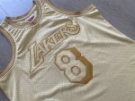 NBA 8 Kobe Bryant Lakers 1996-97 authentique Maillot gold